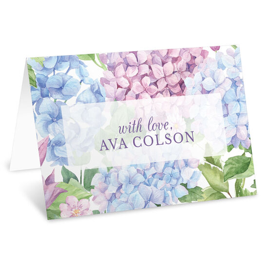 Hydrangea Folded Gift Enclosures